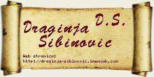 Draginja Sibinović vizit kartica